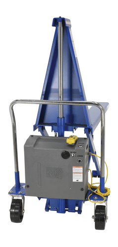 Centerline Dynamics Tote Lifters Vestil Steel DC Powered High Lift Table 20 In. x 48 In. 2500 Lb. Capacity