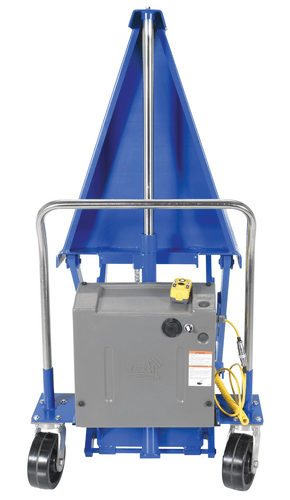 Centerline Dynamics Tote Lifters Vestil Steel DC Powered High Lift Table 27 In. x 48 In. 2500 Lb. Capacity