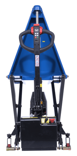 Centerline Dynamics Tote Lifters Vestil Steel DC Powered Tote Lift 27x45 Traction Drive 3000 Lb. Capacity