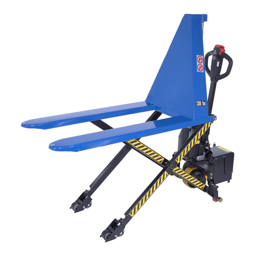 Centerline Dynamics Tote Lifters Vestil Steel DC Powered Tote Lift 27x45 Traction Drive 3000 Lb. Capacity