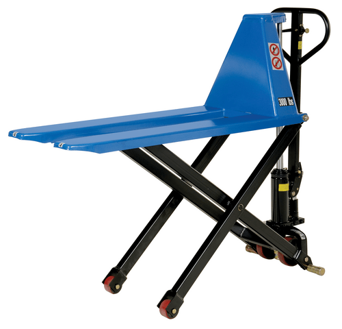Centerline Dynamics Tote Lifters Vestil Steel Hand Pump Tote Lift 58 In. x 21 In. x 50 In. 3000 Lb. Capacity