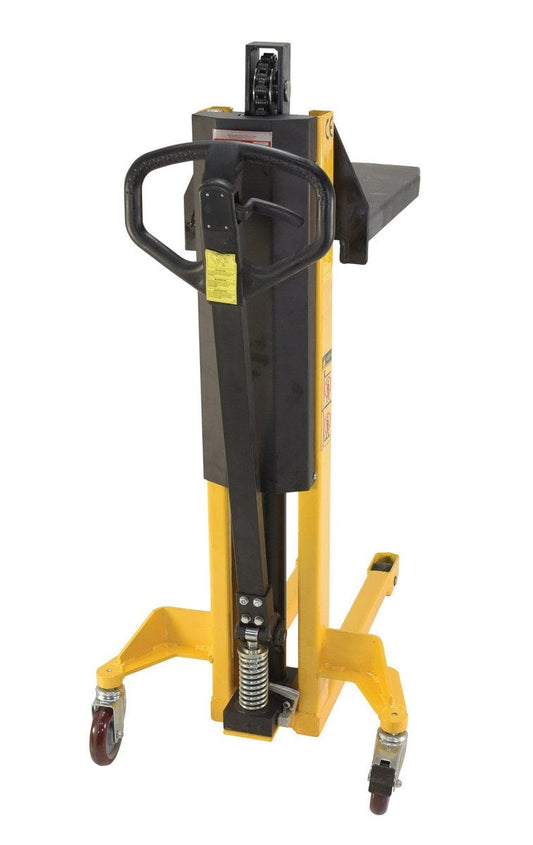 Centerline Dynamics Tote Lifters Vestil Steel Single Fork Skid Positioner Lifter 600 Lb. Capacity