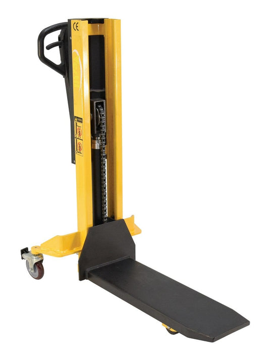 Centerline Dynamics Tote Lifters Vestil Steel Single Fork Skid Positioner Lifter 600 Lb. Capacity