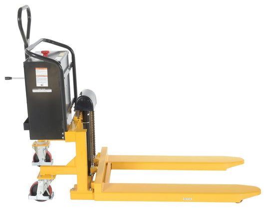 Centerline Dynamics Tote Lifters Vestil Steel Tote-A-Load DC Powered Fork Size 27 In. x 43 In. 2,200 Lb. Capacity