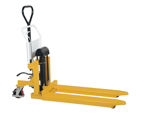 Centerline Dynamics Tote Lifters Vestil Steel Tote-A-Load Ergonomic Foot Pump Hydraulic Power Fork Size 21 In. x 43 In. 2,200 Lb. Capacity