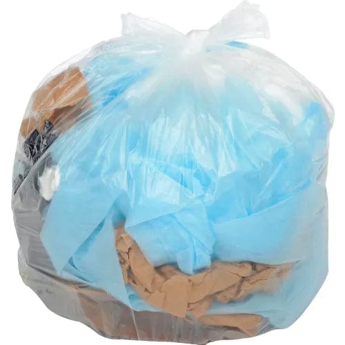 Centerline Dynamics Trash & Recycling Medium Duty Clear Trash Bags - 12 to 16 Gal, 0.6 Mil, 500 Bags/Case