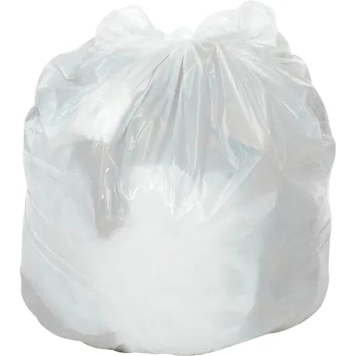 Centerline Dynamics Trash & Recycling Medium Duty White Trash Bags - 12 to 16 Gal, 0.5 Mil, 500 Bags/Case
