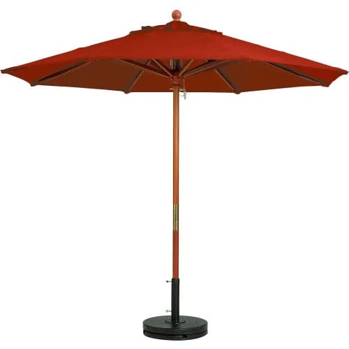 Centerline Dynamics Umbrellas & Bases 7' Wooden Market Outdoor Umbrella - Terra Cotta