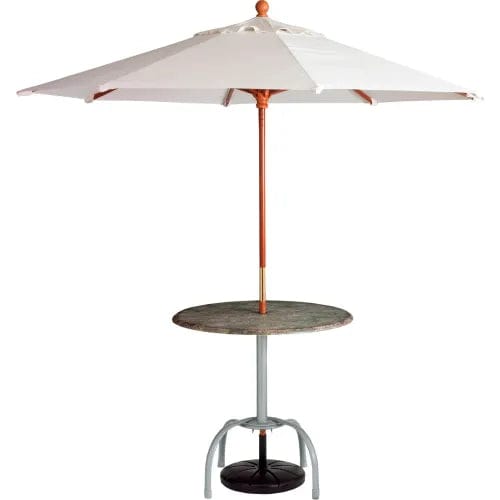 Centerline Dynamics Umbrellas & Bases 7' Wooden Market Outdoor Umbrella, White