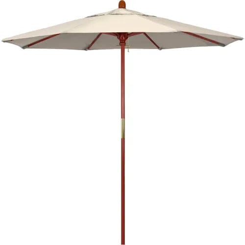 Centerline Dynamics Umbrellas & Bases Antique Beige California Umbrella 7.5' Patio Umbrella Hardwood Pole - Grove Series