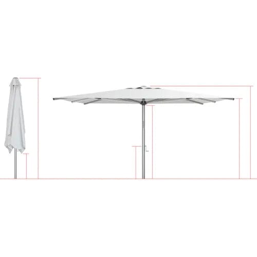 Centerline Dynamics Umbrellas & Bases Astral Octagon Umbrella w/ Centerpost, Sunbrella Awning, 196"W x 196"D x 110"H