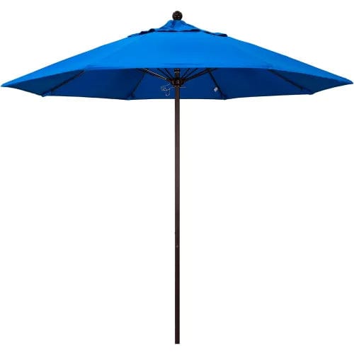 Centerline Dynamics Umbrellas & Bases California Umbrella 9' Patio Umbrella - Olefin Royal Blue - Bronze Pole - Venture Series