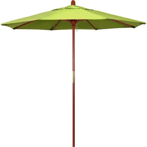 California Umbrella Grove 7-1/2' Patio Umbrella, Wood Pole, Sunbrella 2A Parrot Fabric California Umbrella Grove 7-1/2' Patio Umbrella, Wood Pole, Sunbrella 2A Parrot Fabric