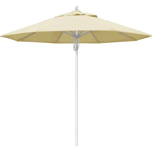 Centerline Dynamics Umbrellas & Bases California Umbrella Newport 9' Patio Umbrella, Silver Pole, Sunbrella 1A Canvas Fabric