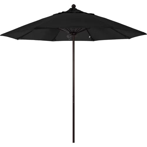 Centerline Dynamics Umbrellas & Bases California Umbrella Venture 9' Patio Umbrella, Bronze Pole, Olefin Black Fabric