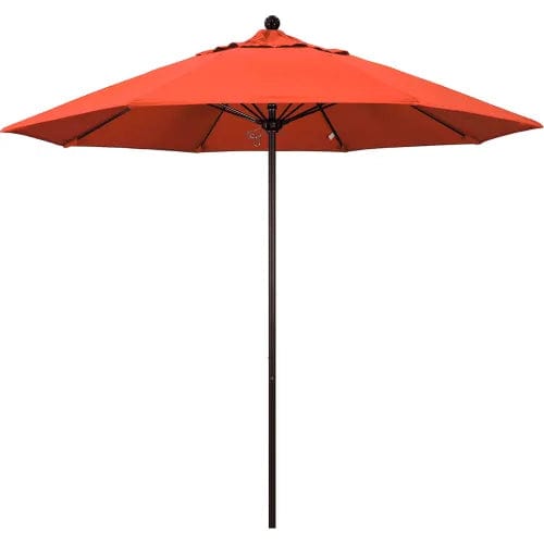 Centerline Dynamics Umbrellas & Bases California Umbrella Venture 9' Patio Umbrella, Bronze Pole, Olefin Sunset Fabric
