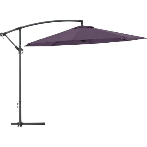 Centerline Dynamics Umbrellas & Bases Cantilever Umbrella w/ Crank, Tilt & Cross Brace, Olefin Fabric, 10'W, Navy