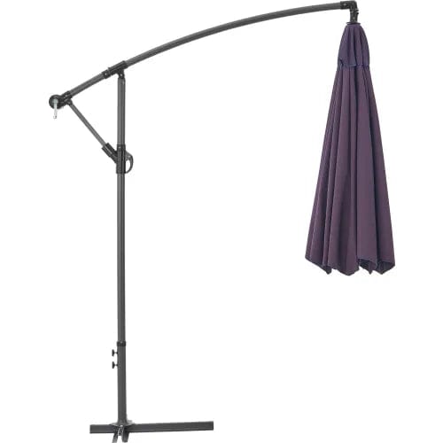 Centerline Dynamics Umbrellas & Bases Cantilever Umbrella w/ Crank, Tilt & Cross Brace, Olefin Fabric, 10'W, Navy