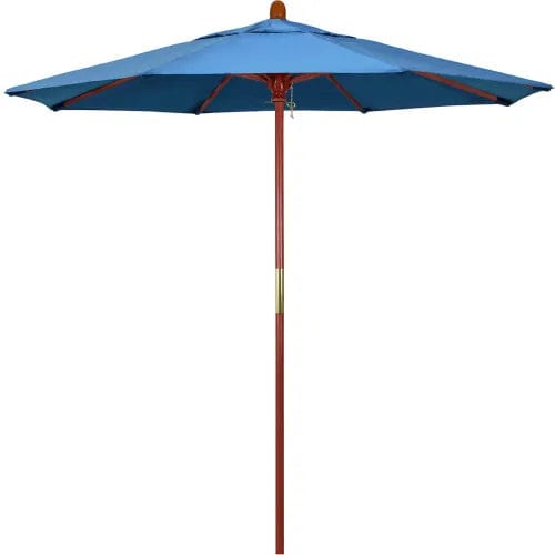Centerline Dynamics Umbrellas & Bases Frost Blue California Umbrella 7.5' Patio Umbrella Hardwood Pole - Grove Series