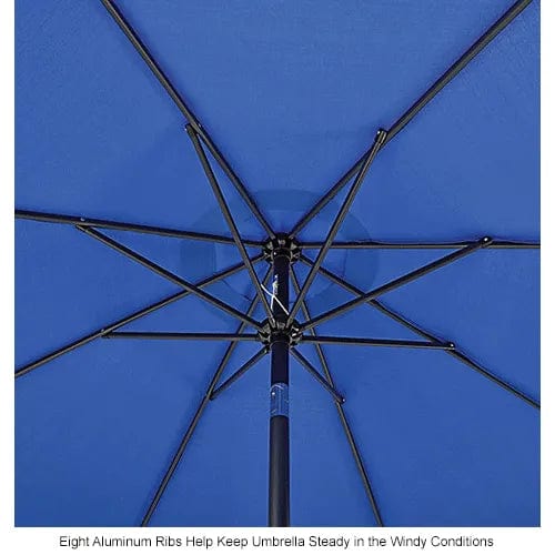 Centerline Dynamics Umbrellas & Bases Outdoor Umbrella with Tilt Mechanism, Olefin Fabric, 8-1/2'W, Blue