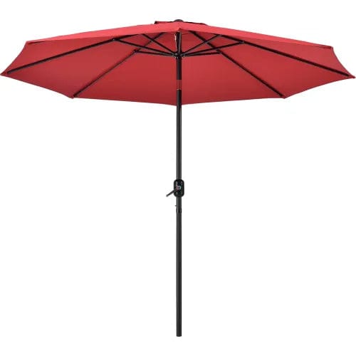 Centerline Dynamics Umbrellas & Bases Outdoor Umbrella with Tilt Mechanism, Olefin Fabric, 8-1/2'W, Red