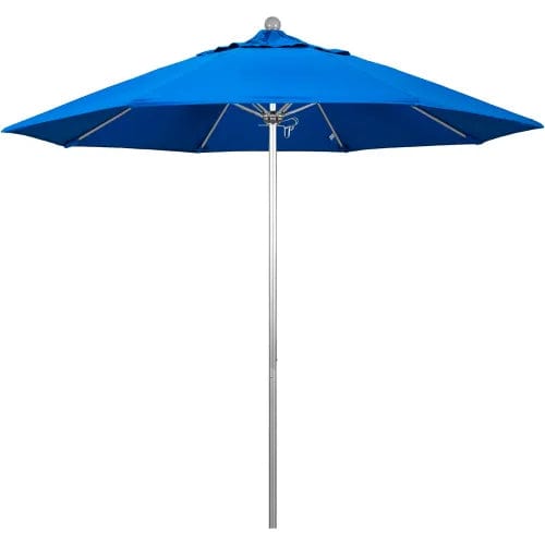 Centerline Dynamics Umbrellas & Bases Royal Blue California Umbrella 9' Patio Umbrella Silver Pole - Venture Series