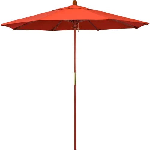 Centerline Dynamics Umbrellas & Bases Sunset California Umbrella 7.5' Patio Umbrella Hardwood Pole - Grove Series