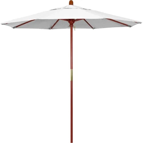 Centerline Dynamics Umbrellas & Bases White California Umbrella 7.5' Patio Umbrella Hardwood Pole - Grove Series