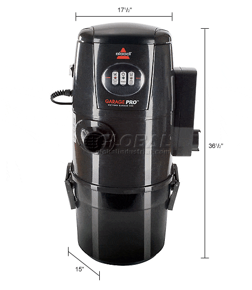 Centerline Dynamics Vacuums Bissell® Garage Pro® Wet/Dry Wall-Mount Vacuum