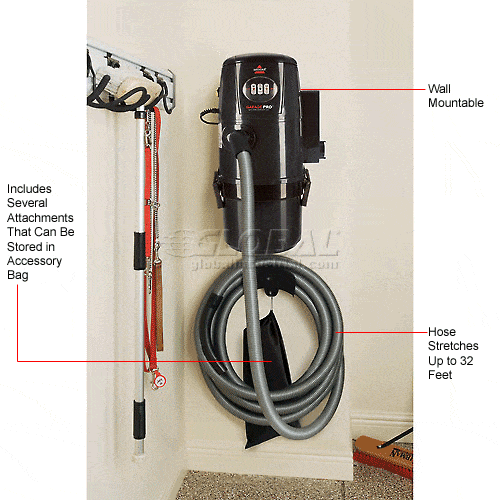 Centerline Dynamics Vacuums Bissell® Garage Pro® Wet/Dry Wall-Mount Vacuum