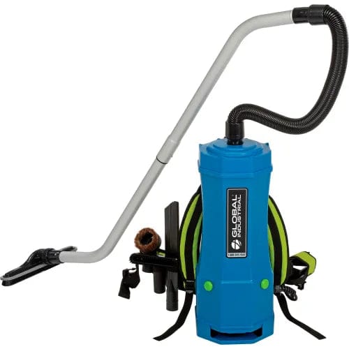 Centerline Dynamics Vacuums Global Industrial™ HEPA Backpack Vacuum w/ 8-Piece Tool Kit, 1-1/2 Gallon Capacity