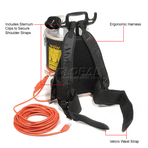 Centerline Dynamics Vacuums Hoover® HEPA Shoulder Vacuum, 1-1/2 Gallon Cap.