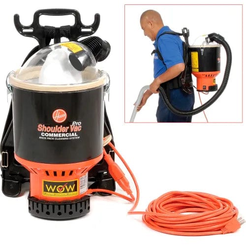 Centerline Dynamics Vacuums Hoover® HEPA Shoulder Vacuum, 1-1/2 Gallon Cap.