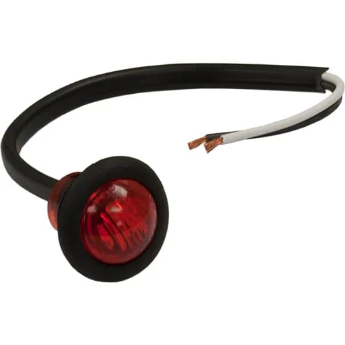 Centerline Dynamics Vehicle Lighting 3/4" Round 3 Led Red Marker Light W/ Grommet & Plug - Min Qty 10