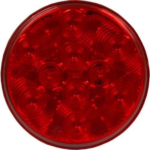 Centerline Dynamics Vehicle Lighting 4" Red round Stop/Turn/Tail Light With 10 LED With AMP-Style Connection - 5624151 - Pkg Qty 10
