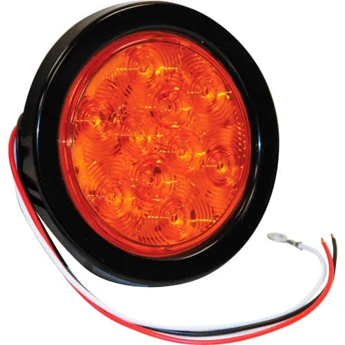 Centerline Dynamics Vehicle Lighting 4" Round 10 Led Amber Turn & Park Light W/ Grommet & Plug - Min Qty 3