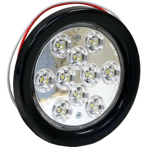 Centerline Dynamics Vehicle Lighting 4" Round 10 LED Clear Backup Light - 5624310