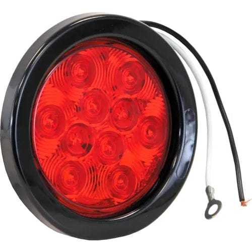 Centerline Dynamics Vehicle Lighting 4" Round 10 Led Red Stop-Turn Tail Light W/ Grommet & Plug - Min Qty 4