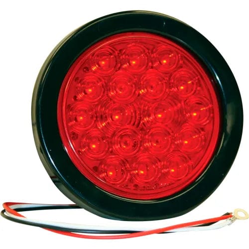 Centerline Dynamics Vehicle Lighting 4" Round 18 Led Red Stop-Turn Tail Light W/ Grommet & Plug - Min Qty 4