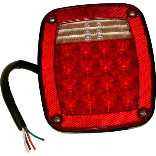 Centerline Dynamics Vehicle Lighting 5.75" Red Box Style Stop/Turn/Tail Light With 34 LED - 5626734