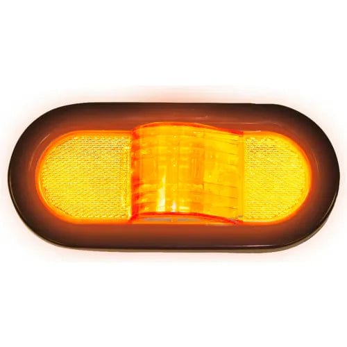 Centerline Dynamics Vehicle Lighting 6" Amber Oval Mid-Turn Signal-Side Marker Light Kit With 9 LED - 5626209
