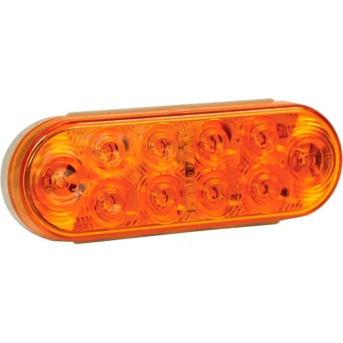 Centerline Dynamics Vehicle Lighting 6" Amber Oval Turn Signal Light With 10 LED - 5626211 - Pkg Qty 10