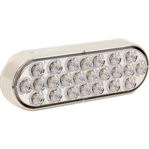 Centerline Dynamics Vehicle Lighting 6" Clear Oval Backup Light With 24 LED - 5626325 - Pkg Qty 10