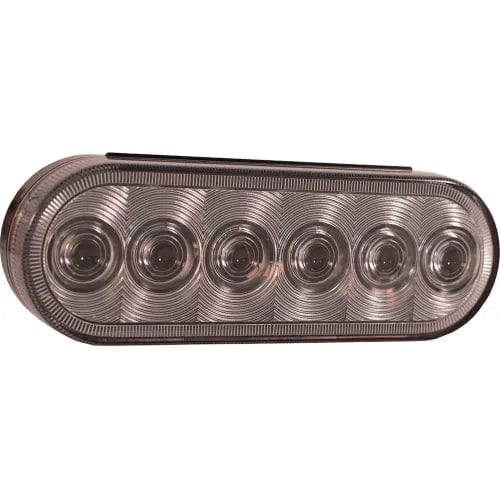 Centerline Dynamics Vehicle Lighting 6" Clear Oval Backup Light With 6 LED - 5626356 - Pkg Qty 10