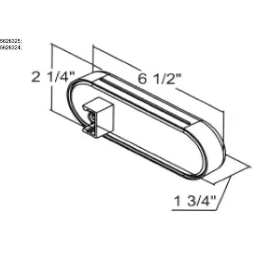 Centerline Dynamics Vehicle Lighting 6" Clear Oval Backup Light With 6 LED - 5626356 - Pkg Qty 10