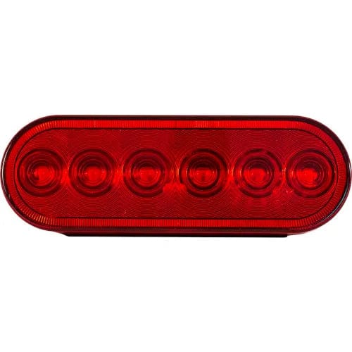 Centerline Dynamics Vehicle Lighting 6" Red Oval Stop/Turn/Tail Light With 6 LED - 5626156 - Pkg Qty 10