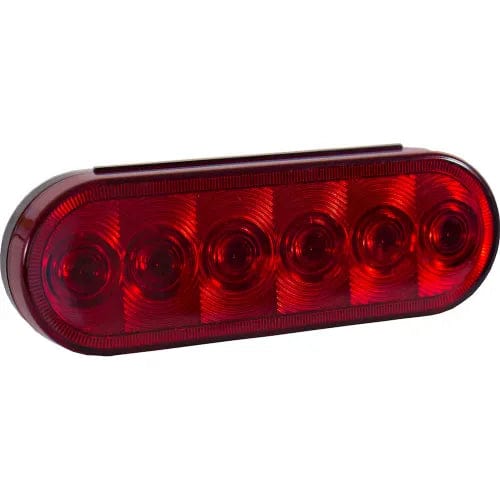 Centerline Dynamics Vehicle Lighting 6" Red Oval Stop/Turn/Tail Light With 6 LED - 5626156 - Pkg Qty 10