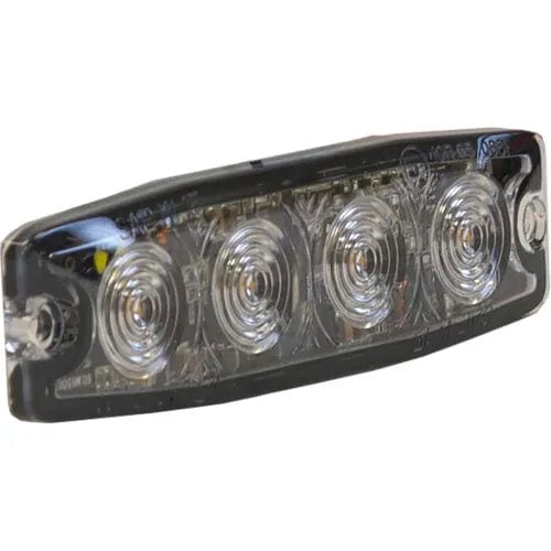 Centerline Dynamics Vehicle Maintenance 4.4" Amber/Green Surface Mount Ultra-Thin Strobe Light - 4 LED - 8892250