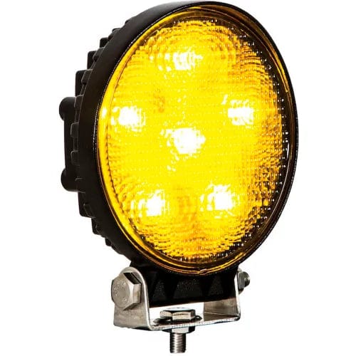 Centerline Dynamics Vehicle Maintenance 4.6" Amber Round Post Mount Spreader Light With 6 LED - 8891015