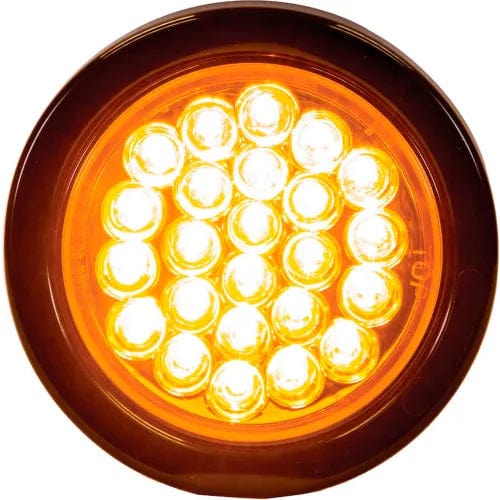 Centerline Dynamics Vehicle Maintenance 4" Amber Round Recessed Strobe Warning Light With 24 LED - SL41AR